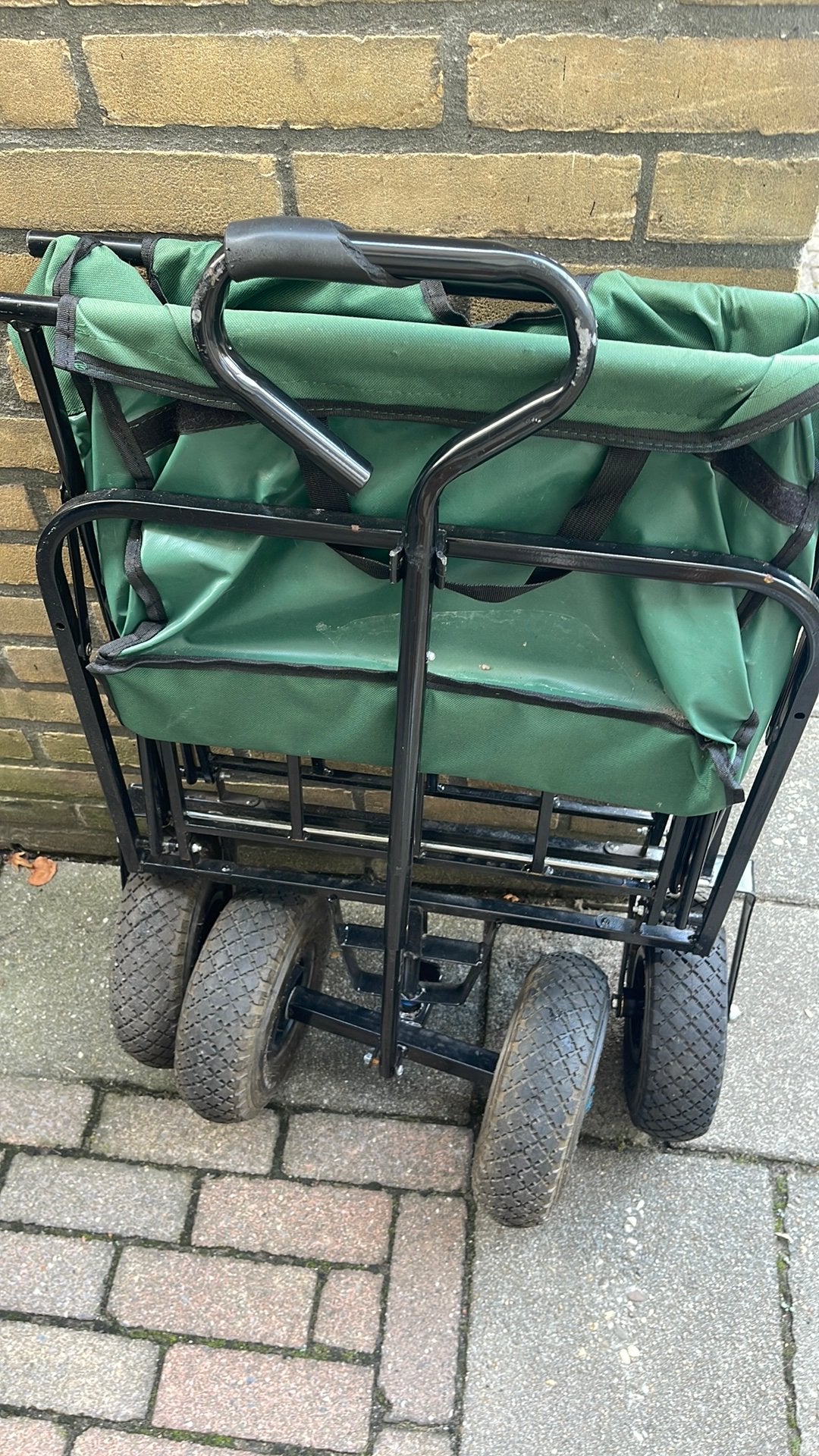 Bolderkar inklapbaar, Ophalen, Gebruikt