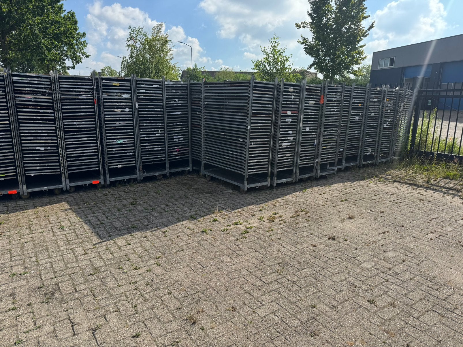 Te koop gebruikte deense karren plaat cc plaat, 100 liter of meer, Ophalen, Zo goed als nieuw, Transportkar