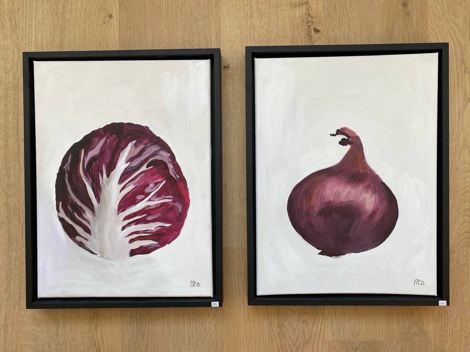 Twee schilderijen keuken, Antiek en Kunst, Ophalen of Verzenden