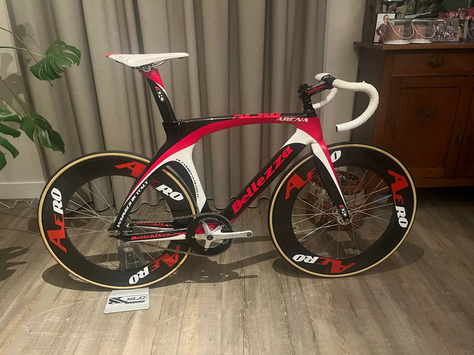 Carbon baanfiets - Bellezza Aero, Fietsen en Brommers, Minder dan 10 versnellingen, Carbon, Zo goed als nieuw, Ophalen