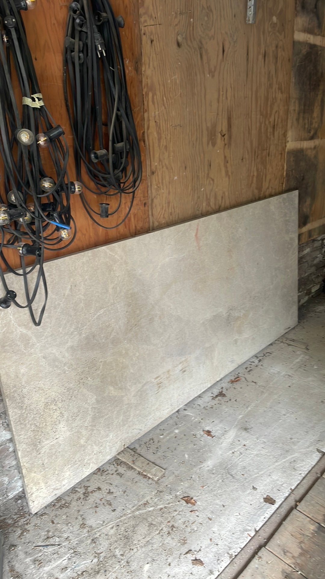 Natuursteen tafelblad., Huis en Inrichting, Woonaccessoires | Spiegels, Ophalen, Zo goed als nieuw, Rechthoekig, Minder dan 100 cm