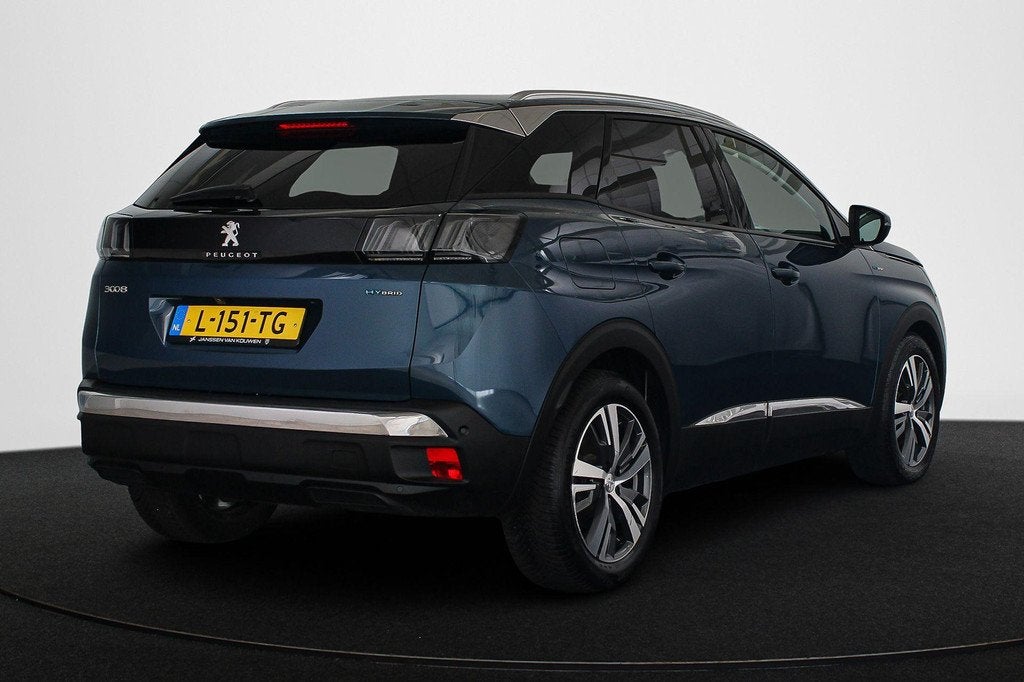 Peugeot 3008 1.6 HYbrid 225 Blue Lease Allure PHEV Navi Came, Euro 6, 4 cilinders, Blauw, Leder en Stof