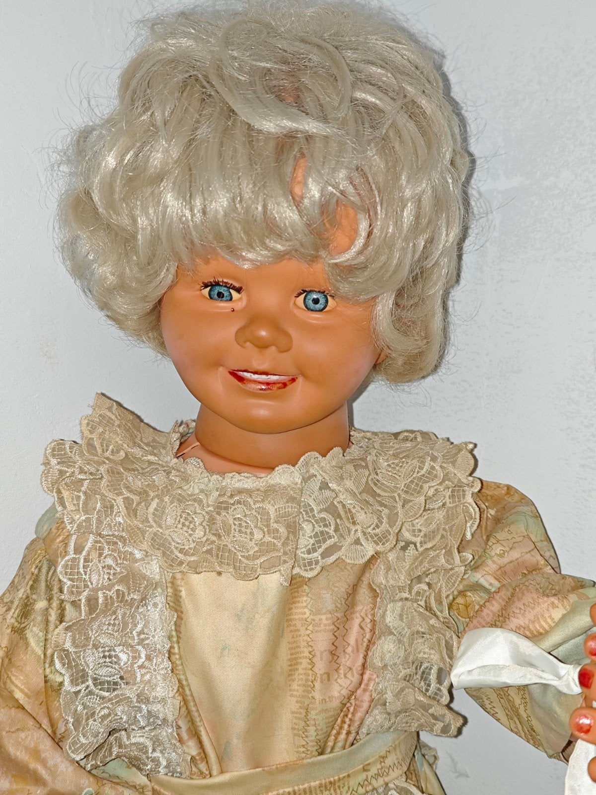 Oude pop 88 cm, Ophalen of Verzenden, Gebruikt, Pop