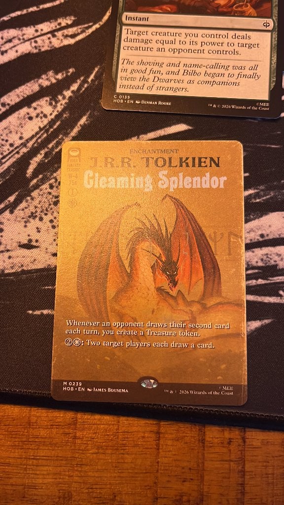 Gleaming Splendor book cover - MTG The Hobbit, Ophalen of Verzenden, Nieuw, Losse kaart