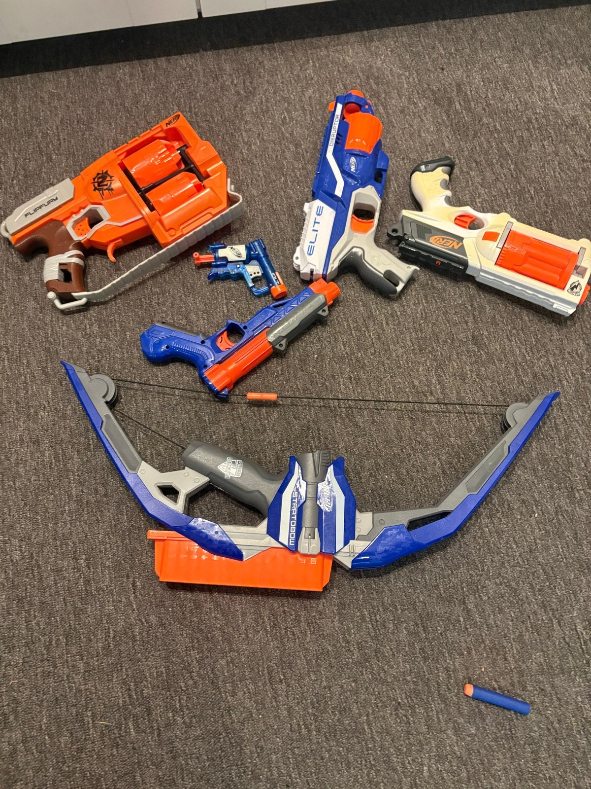 Grote Nerf Blaster Collectie met Pijltjes, Ophalen, Gebruikt