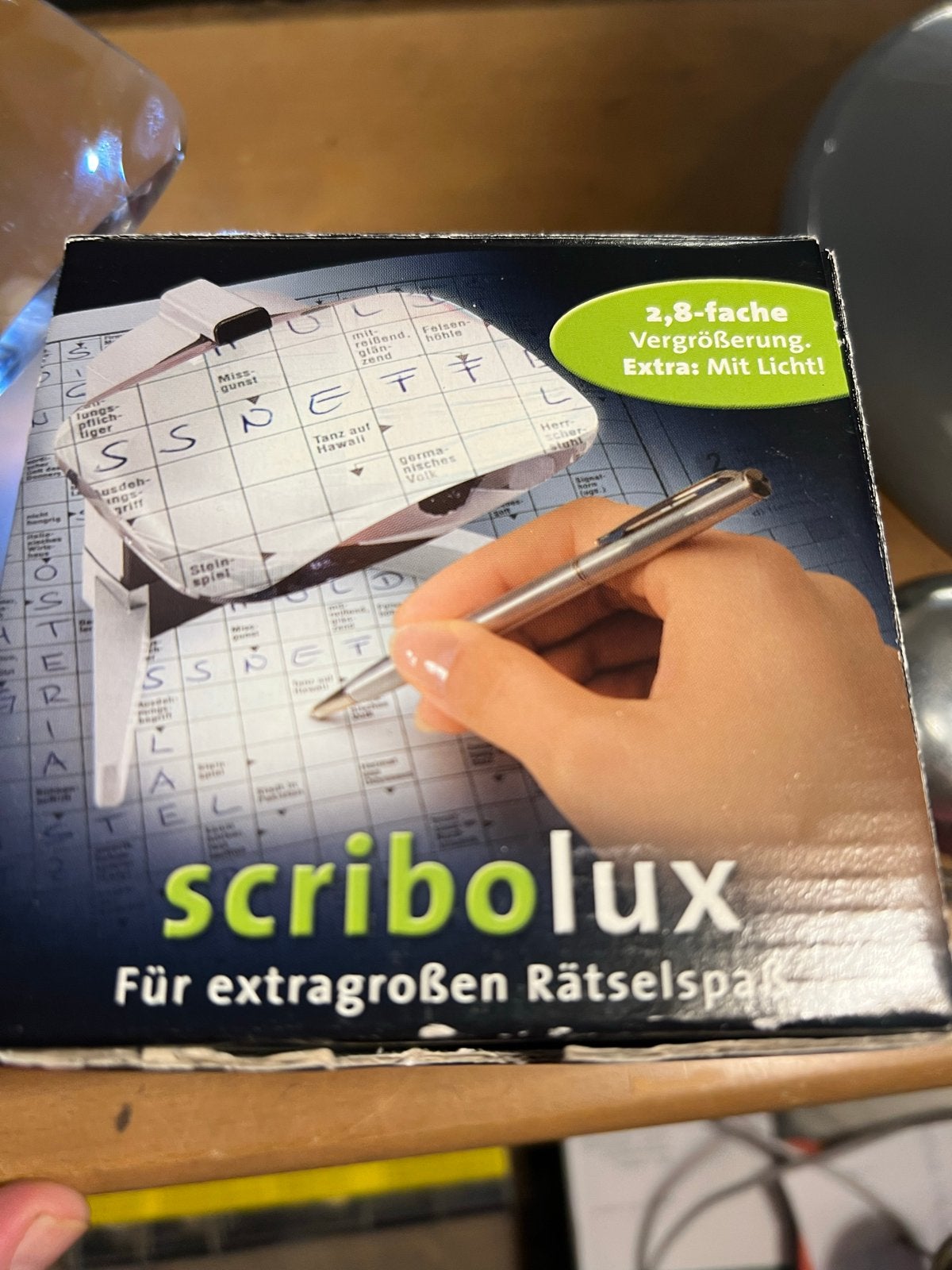 Scribolux loeplamp met 2.8x vergroting en licht, Ophalen of Verzenden, Zo goed als nieuw, Loeplamp