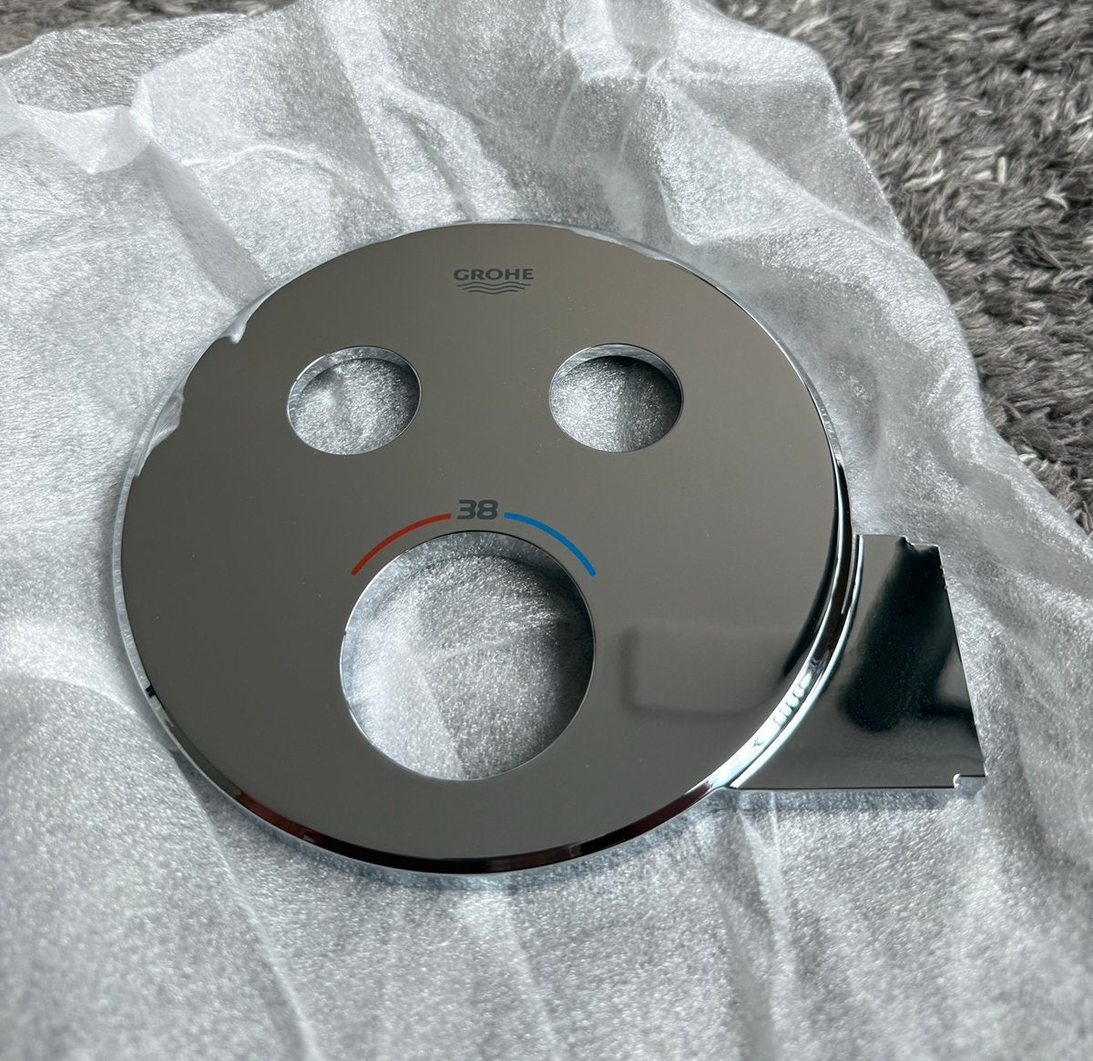 GROHE Grohtherm SmartControl 29120000 – chromen afdekplaat, Ophalen of Verzenden, Nieuw, Chroom, Douche
