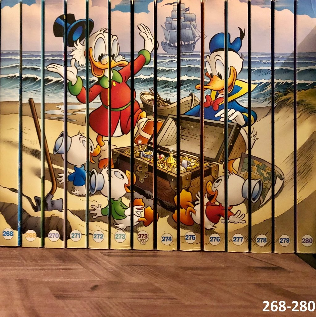 Prachtige complete set Donald Duck pockets deel 268 t/m 280!, Complete serie of reeks, Ophalen of Verzenden, Zo goed als nieuw