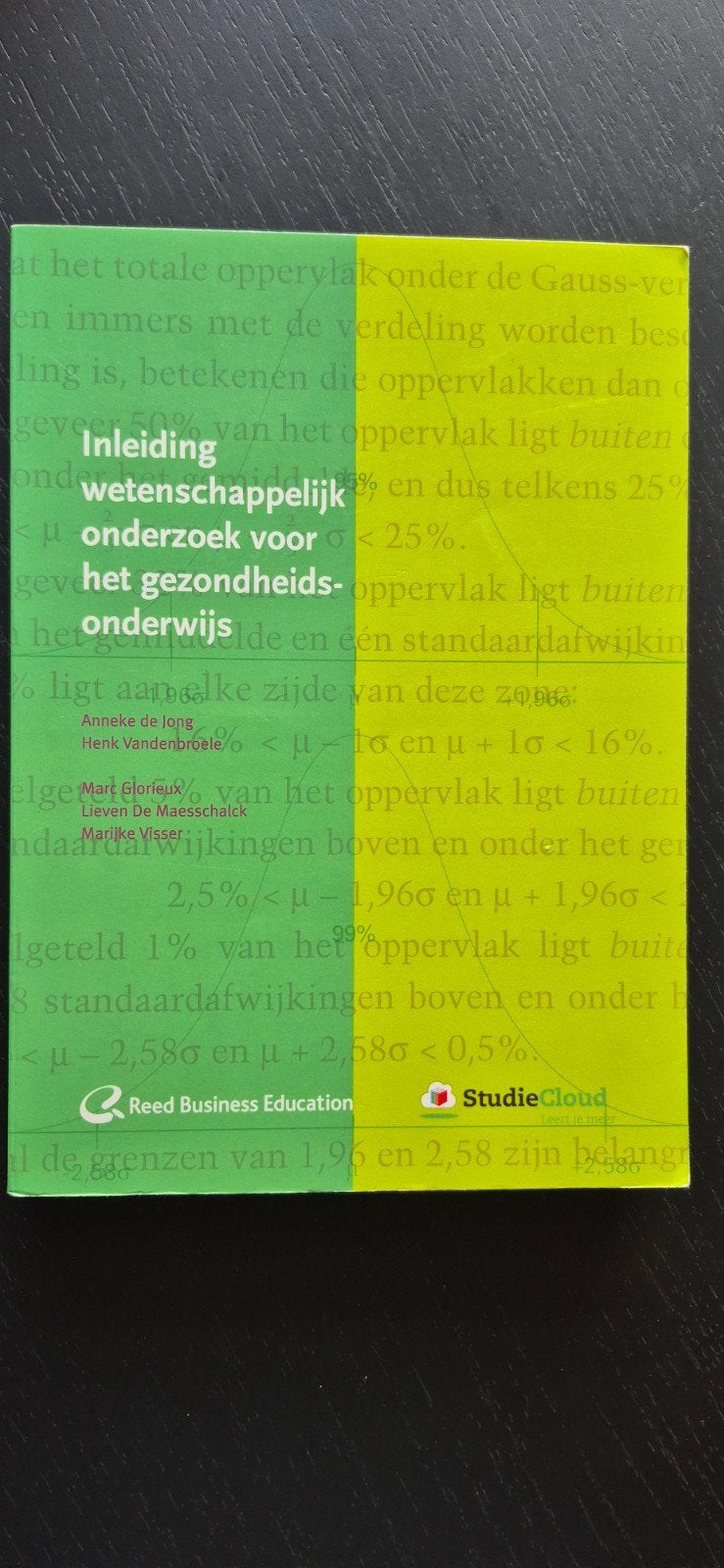 Inleiding wetenschappelijk onderzoek voor het gezondheidsond, Verzenden, Sociale wetenschap, Marc Glorieux; Arie van der Arend; Anneke de Jong; Marijke Vi...