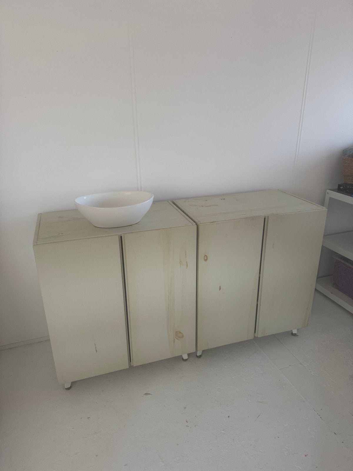 DIY IKEA IVAR Wastafelmeubel - Off-grid oplossing, Huis en Inrichting, Badkamer | Complete badkamers, Ophalen, Gebruikt