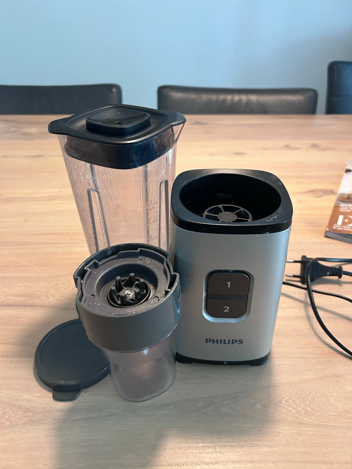 Philips Blender met Maalmolen - Compact en Krachtig, Ophalen of Verzenden, Gebruikt, Blender