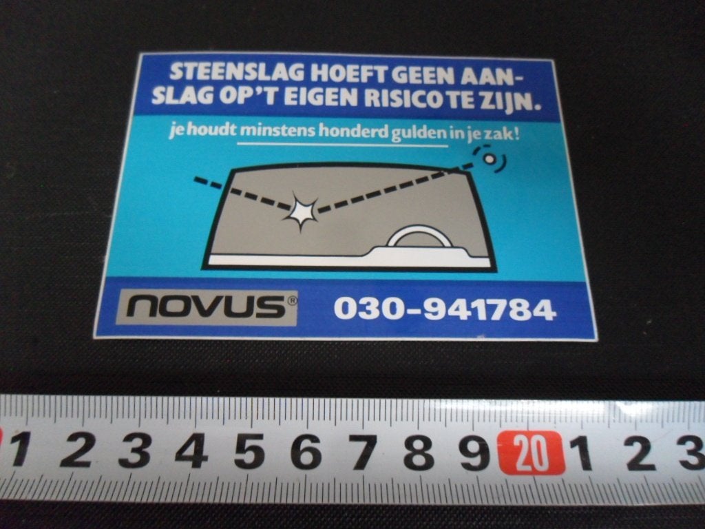 sticker NOVUS  030-941784, Ophalen of Verzenden, Zo goed als nieuw