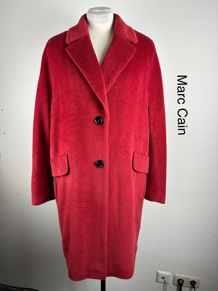 Marc Cain Manteljas 78% wol (mt: 46) 28,1/9241, Kleding | Dames, Marc Cain, Ophalen of Verzenden, Zo goed als nieuw, Rood