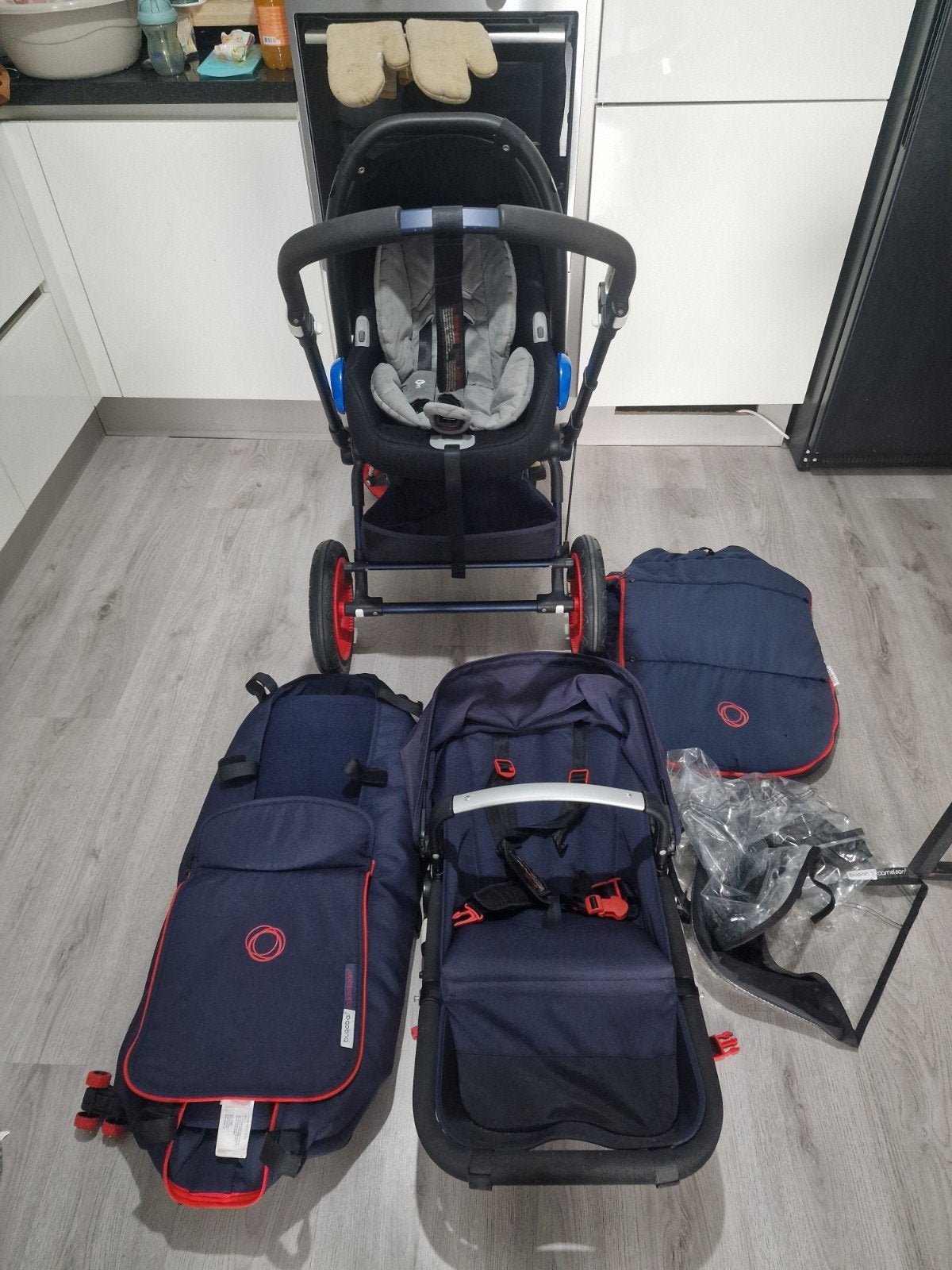 Bugaboo Cameleon 3 Combiwagen met Reiswieg en Voetenzak, Ophalen, Gebruikt, Bugaboo, Combiwagen