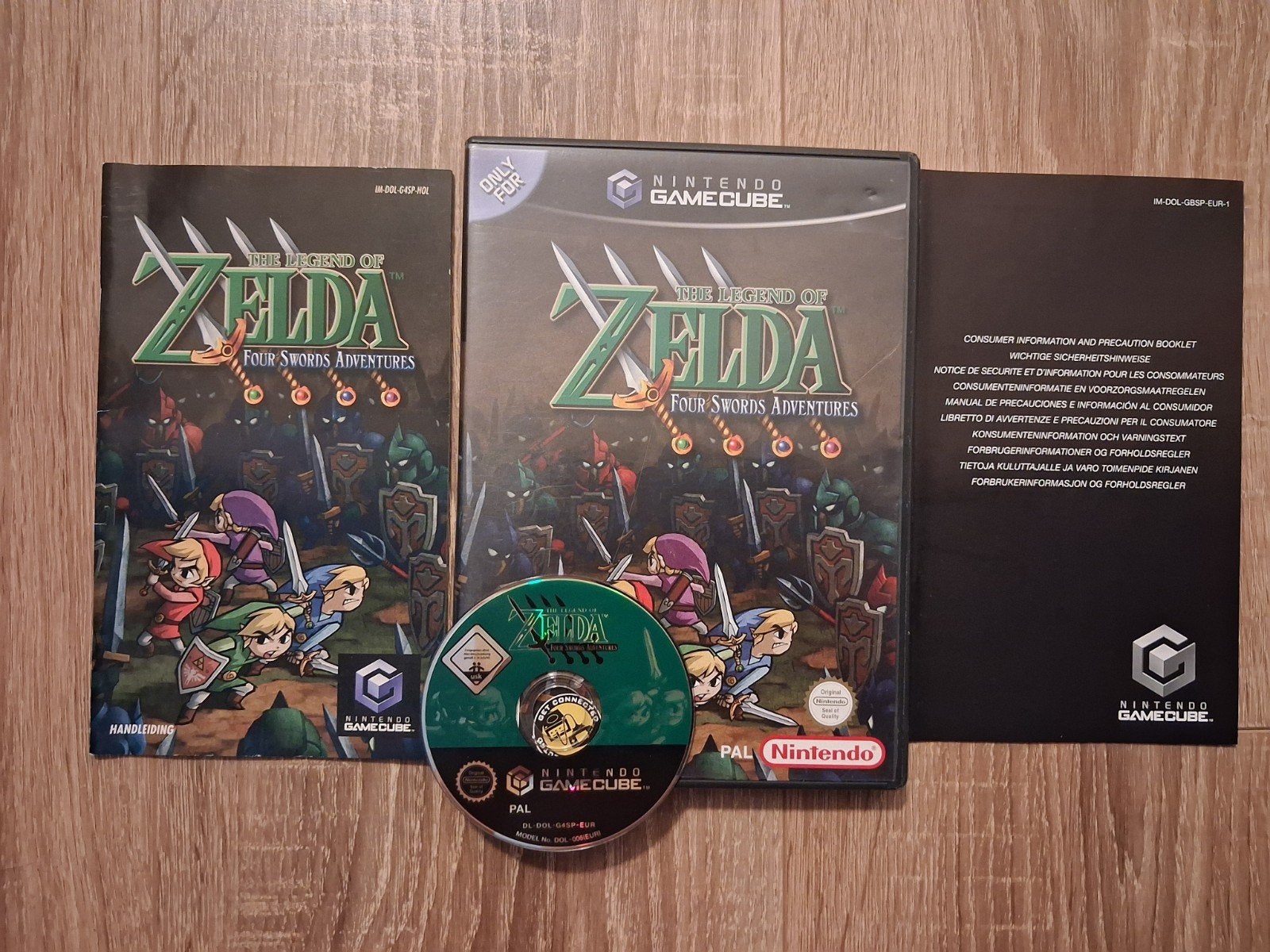 The Legend of Zelda: Four Swords Adventures GameCube, Avontuur en Actie, Gebruikt, Ophalen of Verzenden, 3 spelers of meer