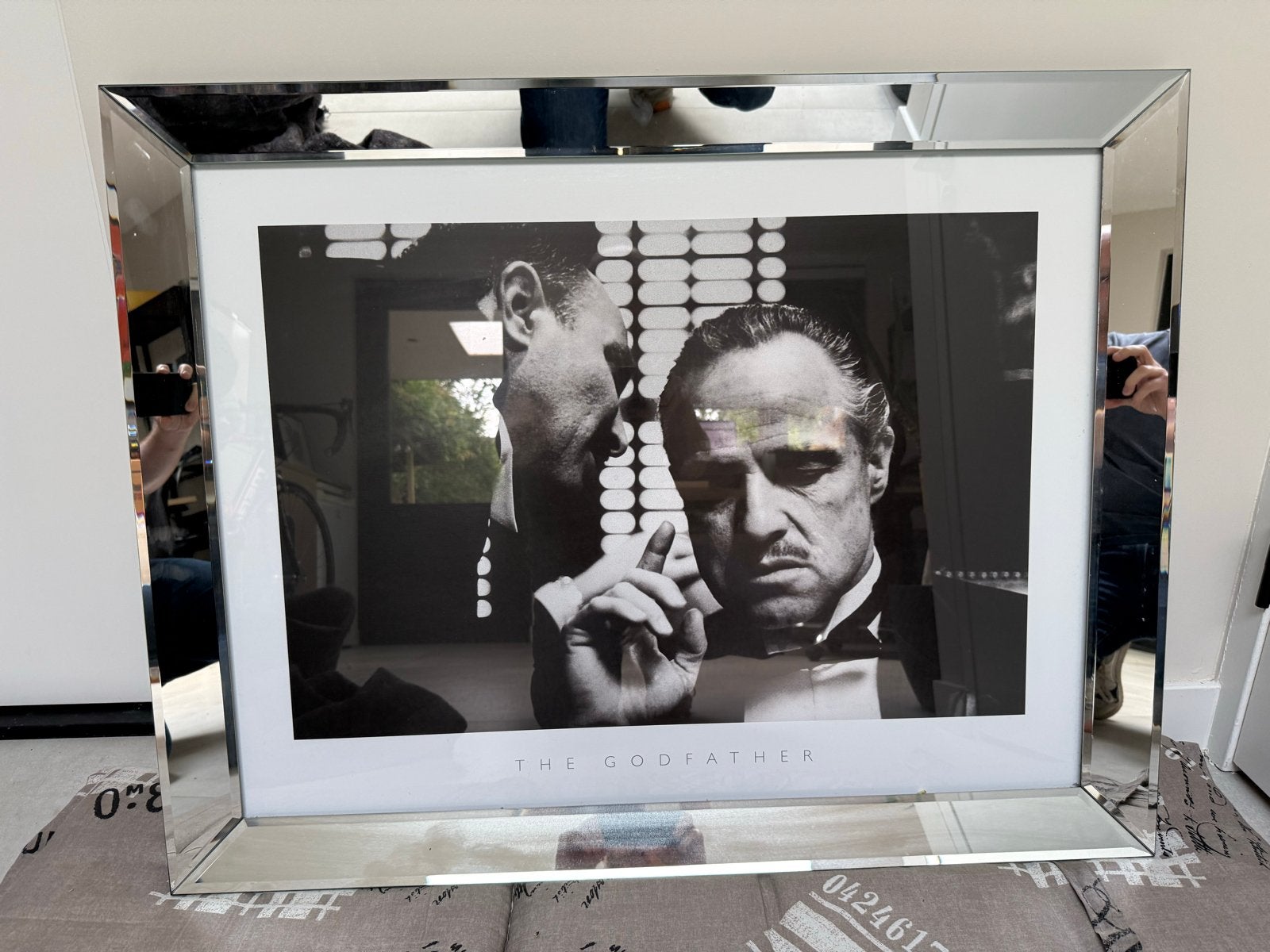 The Godfather poster in spiegellijst - Marlon Brando, Ophalen, Gebruikt, Foto of Poster, 75 – 100