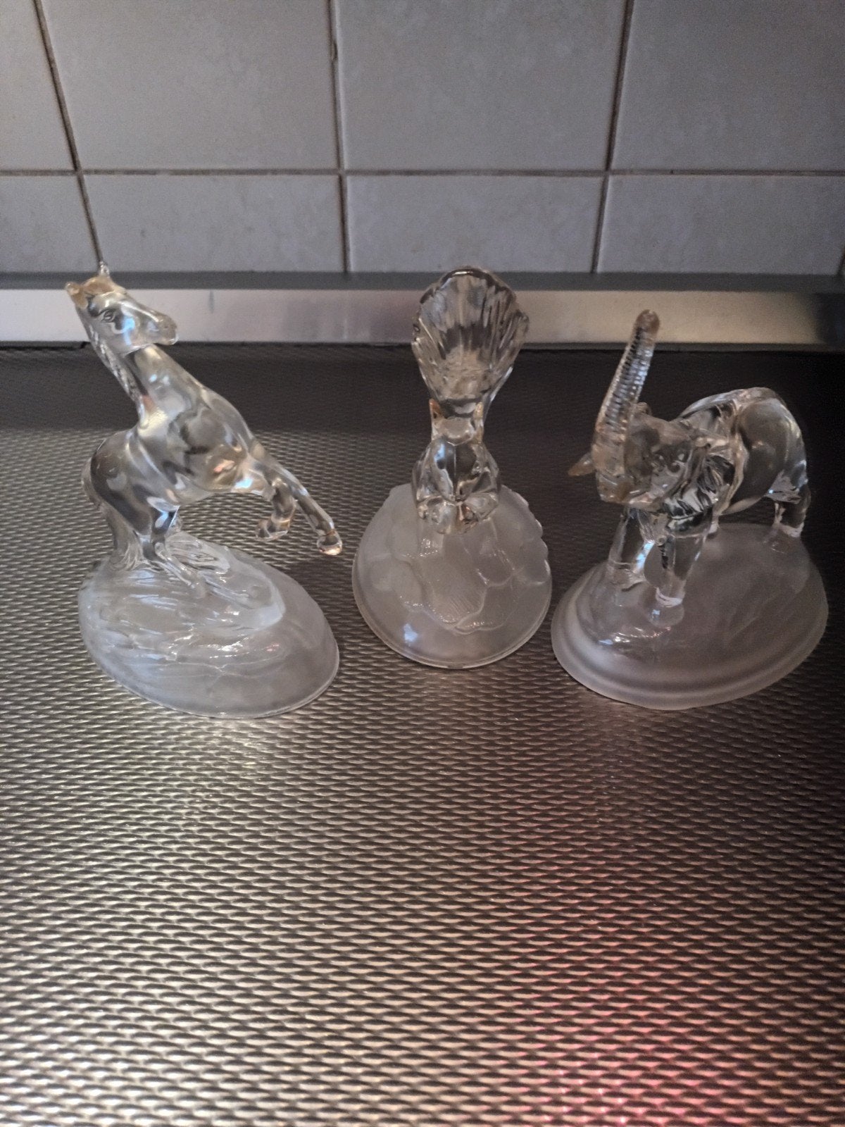 Set van 3 kristallen dierenbeeldjes Cristal d'Arques, Antiek en Kunst, Ophalen of Verzenden