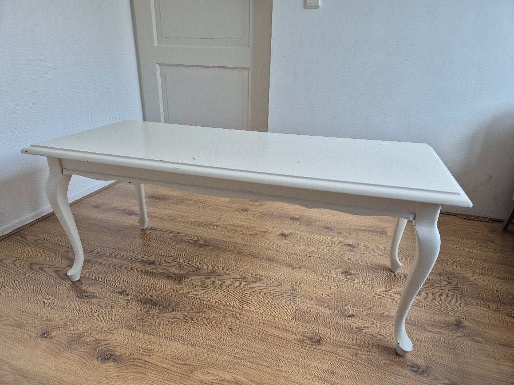 Salontafel Queen Ann, roomwit, Huis en Inrichting, Tafels | Salontafels, Ophalen, Gebruikt, 100 tot 150 cm, Queen Ann