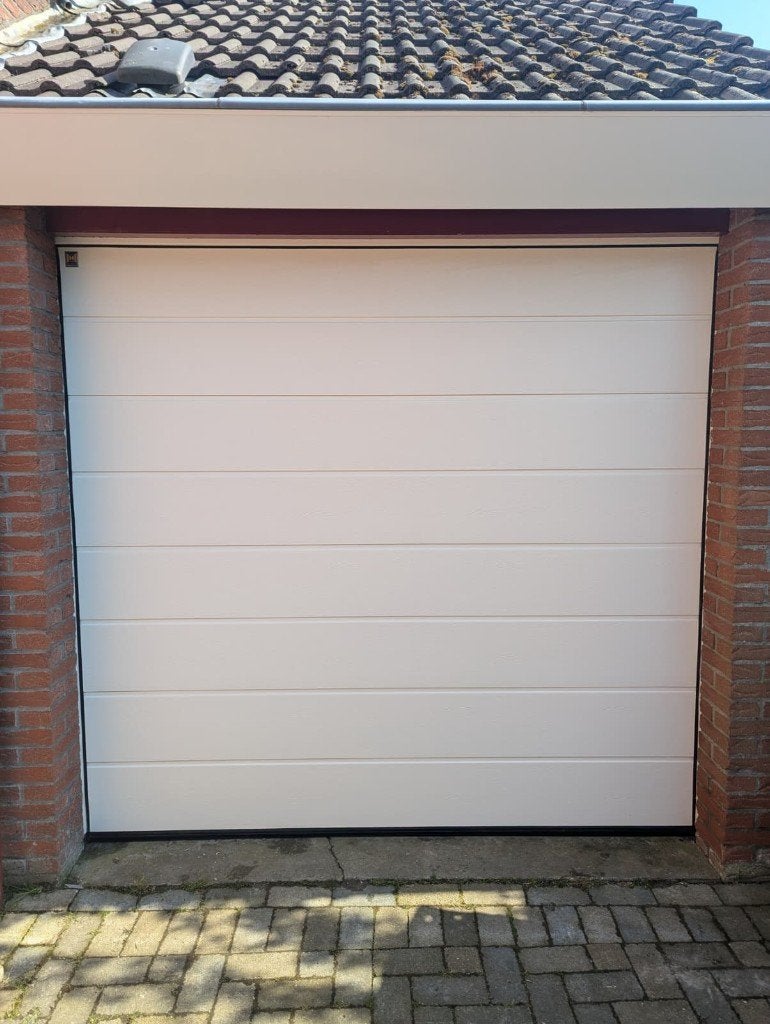 Hormann elektrische garagedeur, Ophalen, Kunststof, Gebruikt, Garagedeur