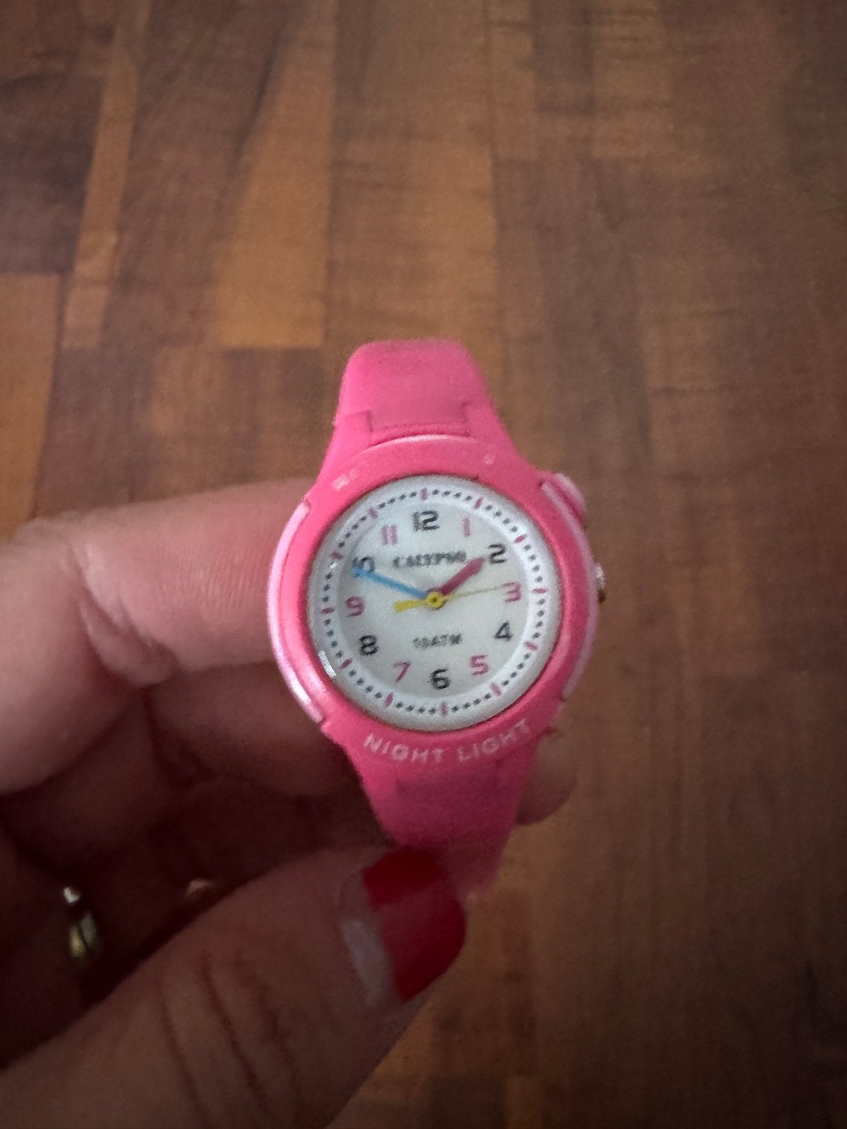 Callypso meisjes horloge - Roze met nachtlampje, Ophalen of Verzenden, Zo goed als nieuw, Roze, Meisje