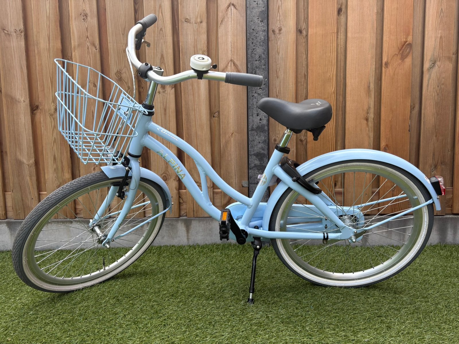 Alpina Ocean Ice Blue Matt meisjesfiets, Fietsen en Brommers, Fietsen | Meisjes, Ophalen, Terugtraprem, 22 inch, Handrem