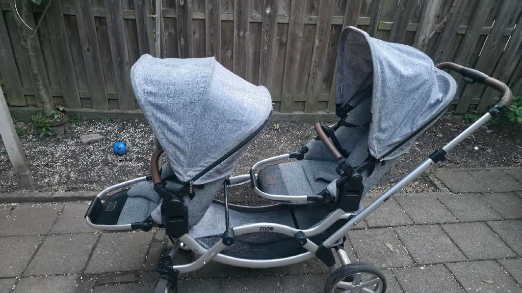 ABC Design Zoom Duowagen tweeling kinderwagen, Gebruikt, Duowagen, Ophalen, Kinderwagen