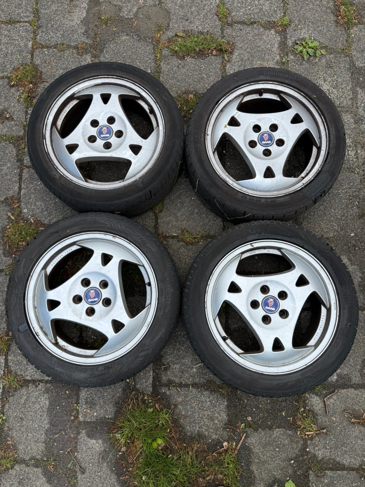 Originele 17 inch Saab Aero velgen 225/45 R17, Ophalen of Verzenden, Saab