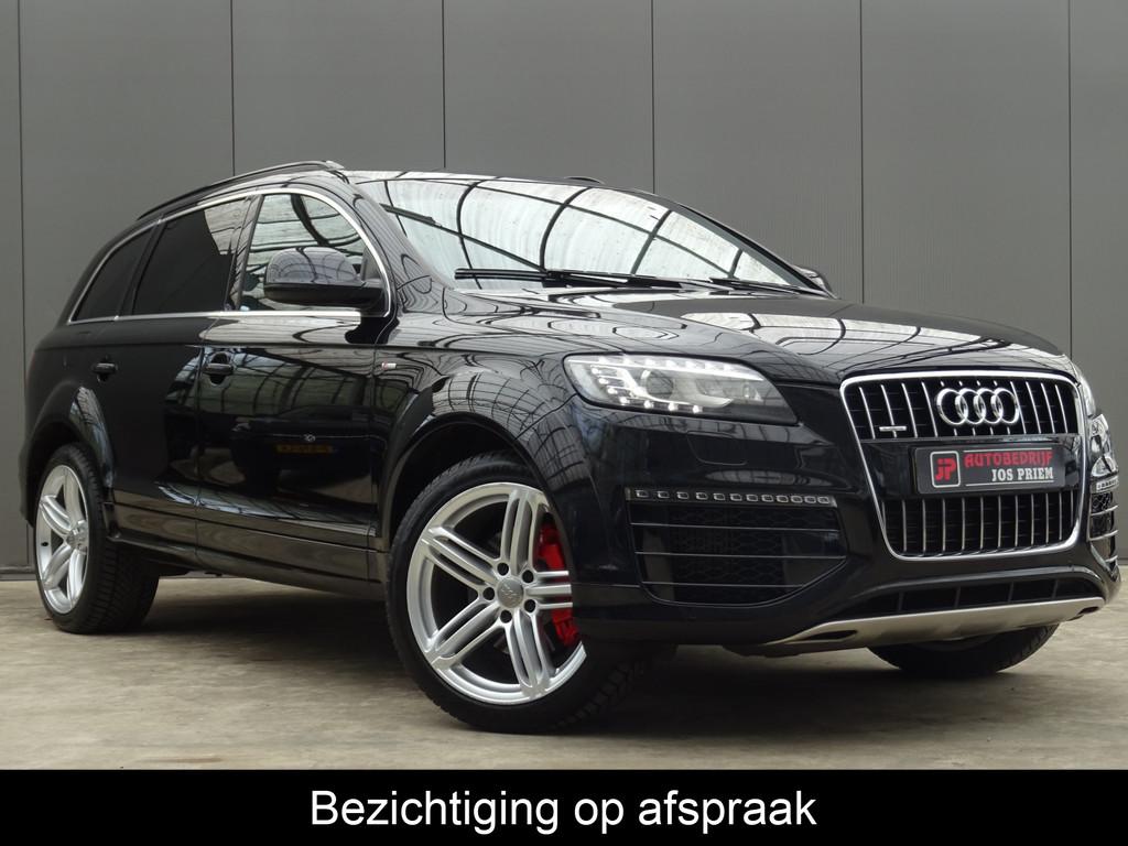 Audi Q7 * S-LINE * LUCHTVERING * KEYLESS ! (bj 2014), Auto's, Audi, Automaat, Euro 5, Gebruikt, Zwart