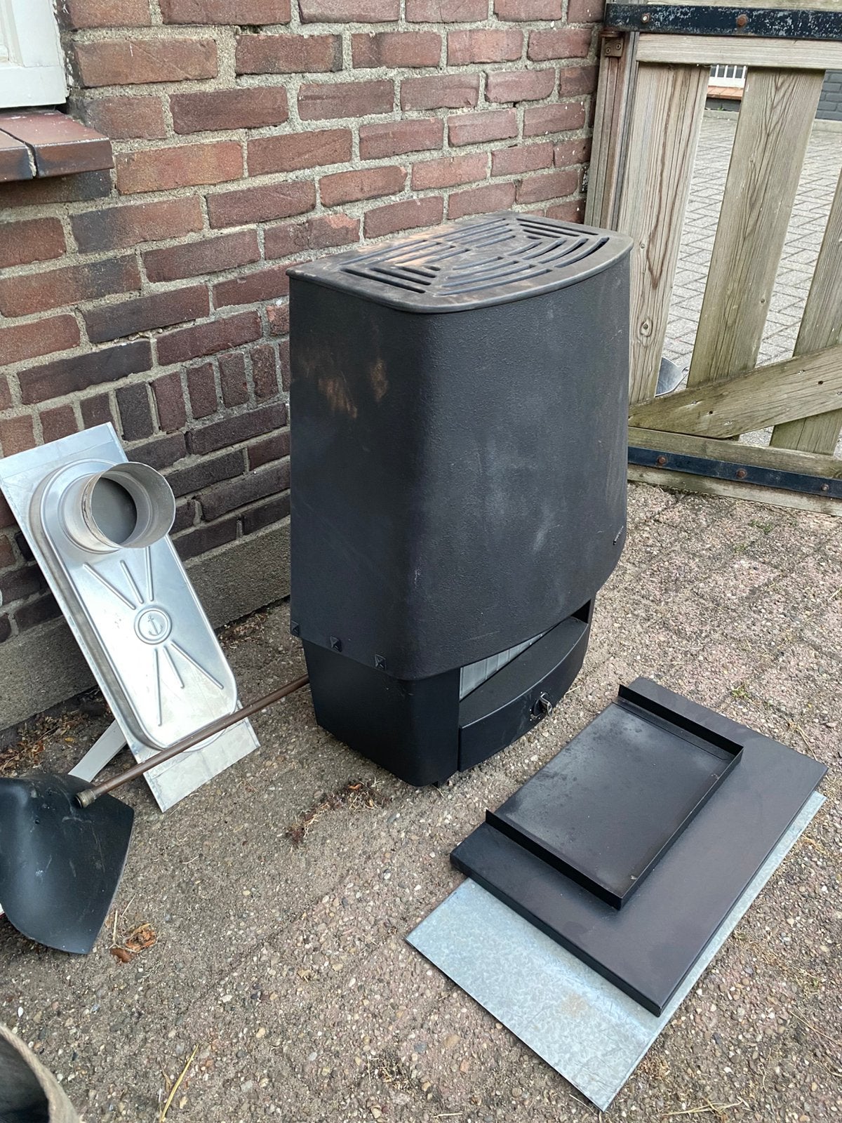 Gaskachel merk Benraad, Ophalen, Gebruikt, Gas, Gaskachel
