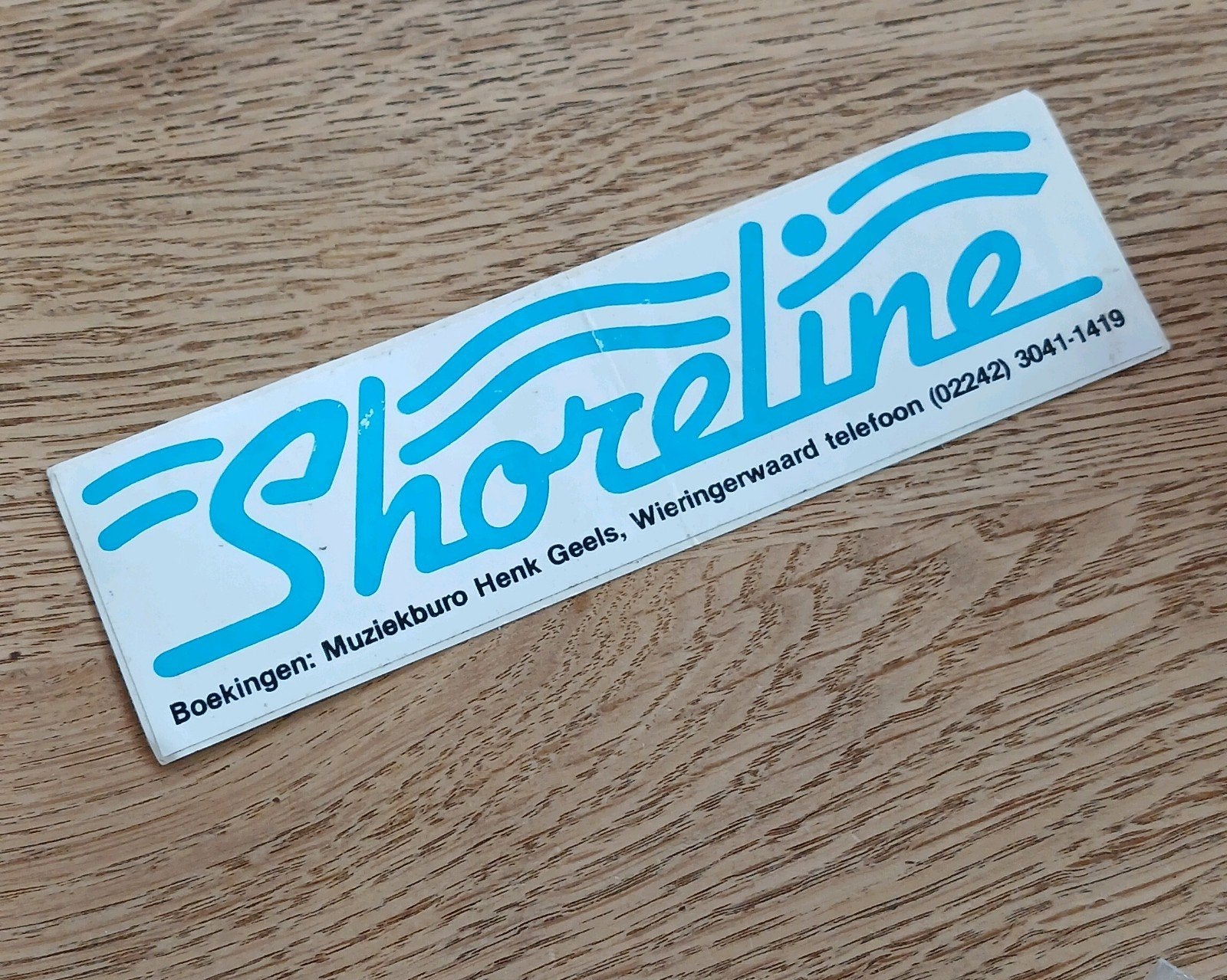 Sticker band orkest Shoreline WIERINGERWAARD, Henk Geels, Ophalen of Verzenden, Zo goed als nieuw