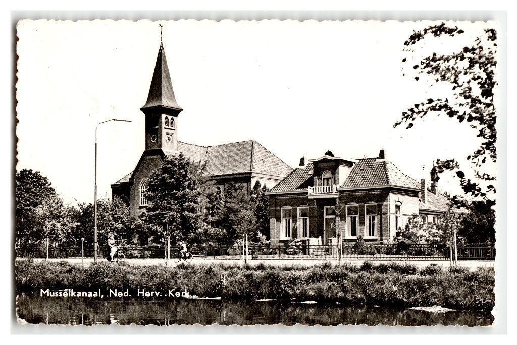 Musselkanaal, Ned. Herv. Kerk, Verzamelen, Ansichtkaarten | Nederland, Verzenden, 1960 tot 1980, Gelopen, Groningen