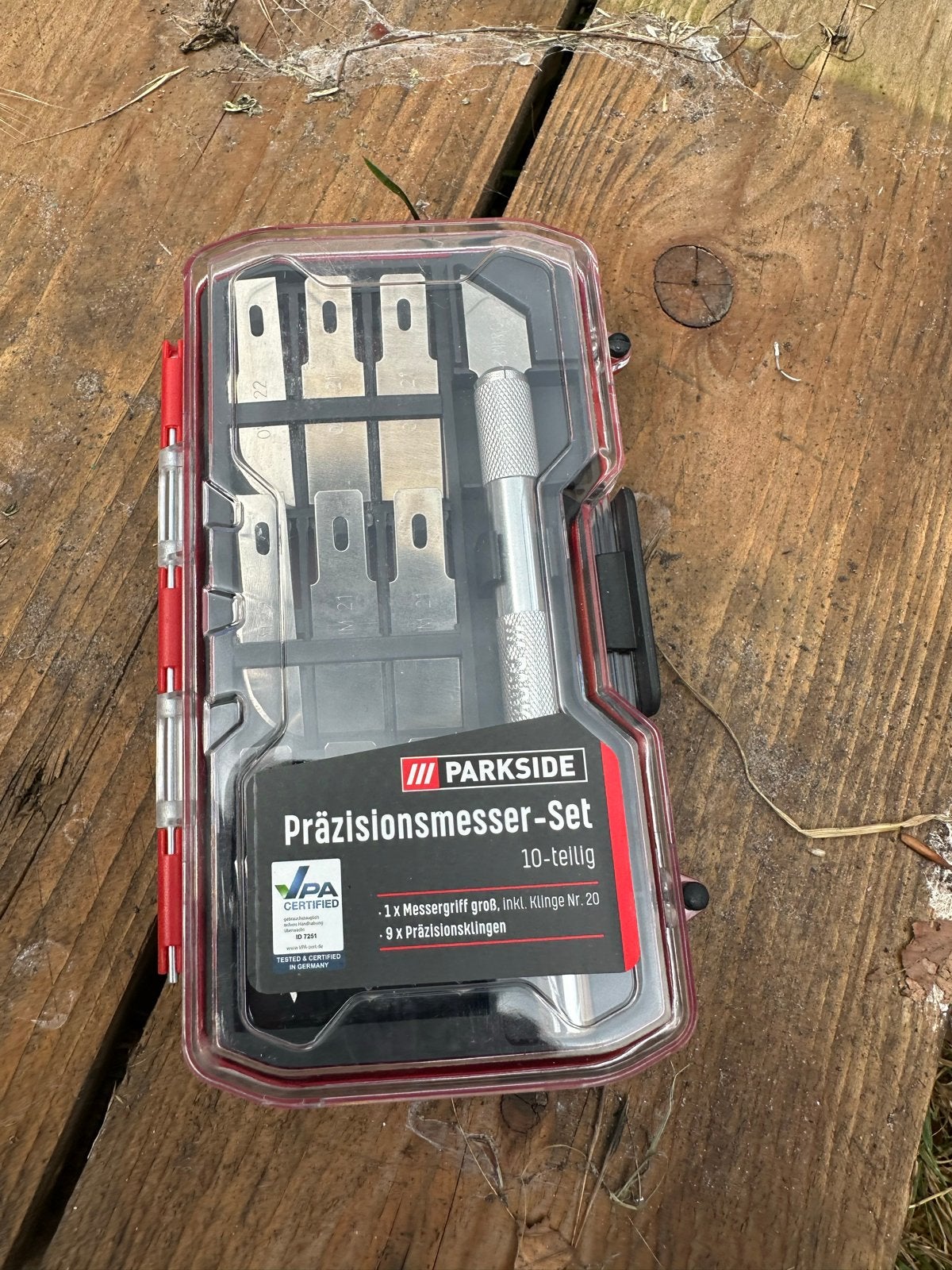 Parkside Precisie Messenset - 10-delig, Ophalen of Verzenden, Nieuw, Snijgereedschap, Parkside