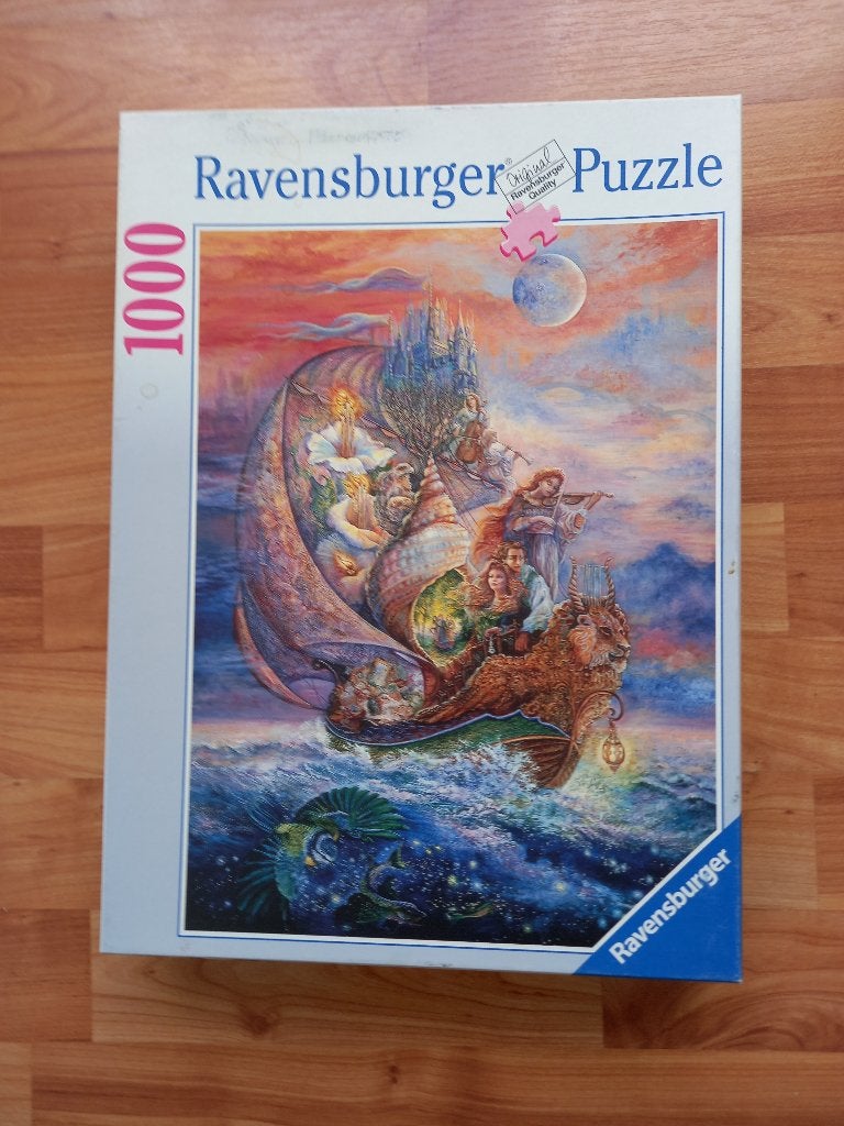 Ravensburger puzzel Reis nar het Paradijs 1000 stukjes, Ophalen of Verzenden, 500 t/m 1500 stukjes, Zo goed als nieuw, Legpuzzel