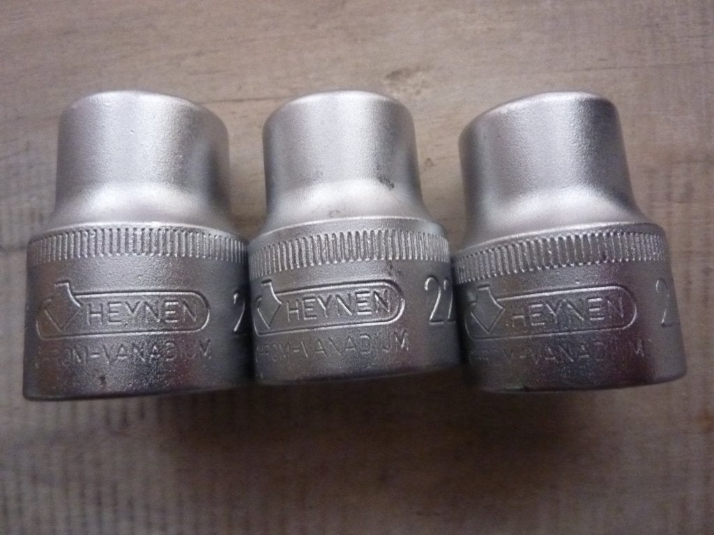 3x nieuw heynen 24mm 22mm dopsleutel 1/2" 12kant type 75c-12, Ophalen of Verzenden, Nieuw