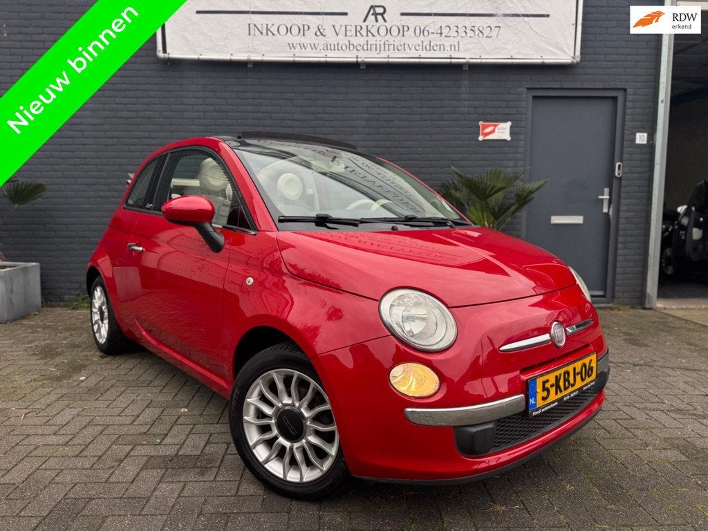 Fiat 500 1.2 Pop Blue&Me Cabrio! Inruil mogelijk! (bj 2011), Auto's, Euro 5, Stof, Gebruikt, 4 cilinders