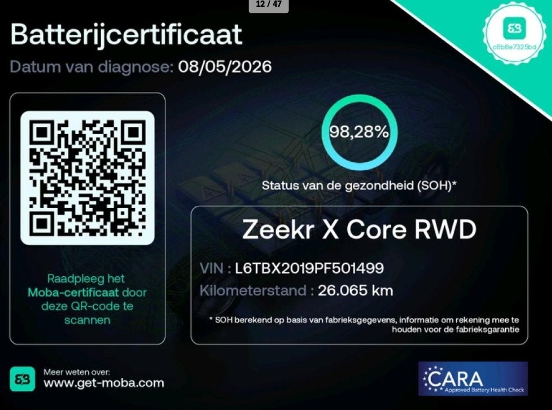 Zeekr X RWD Long Range 69 kWh Pine Green 98% SOH, Automaat, Achterwielaandrijving, Gebruikt, Zwart