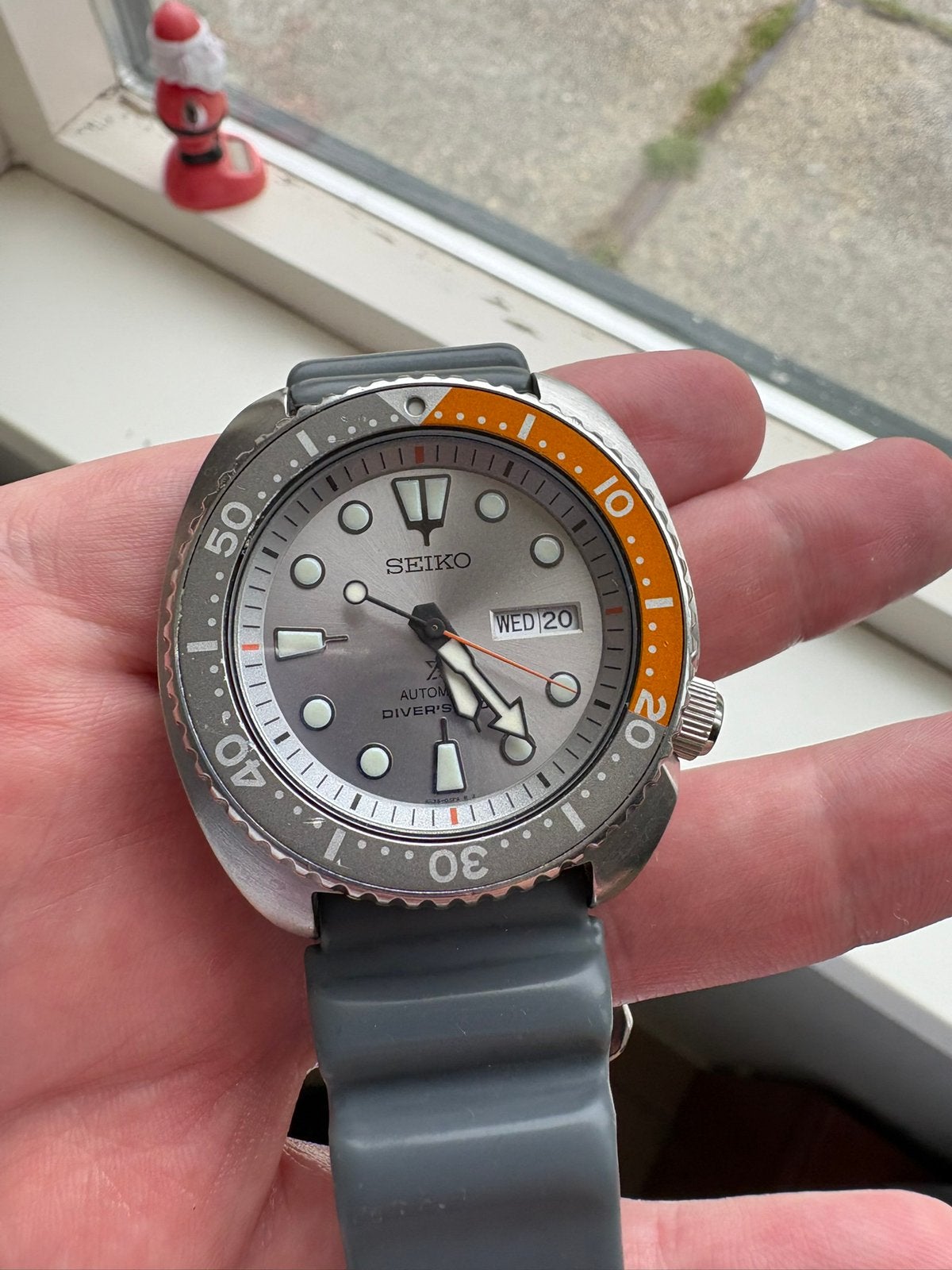 Seiko Turtle SRP01K1 ‘Dawn Grey’ Limited Edition Duiker, Seiko, Gebruikt, Staal, Polshorloge