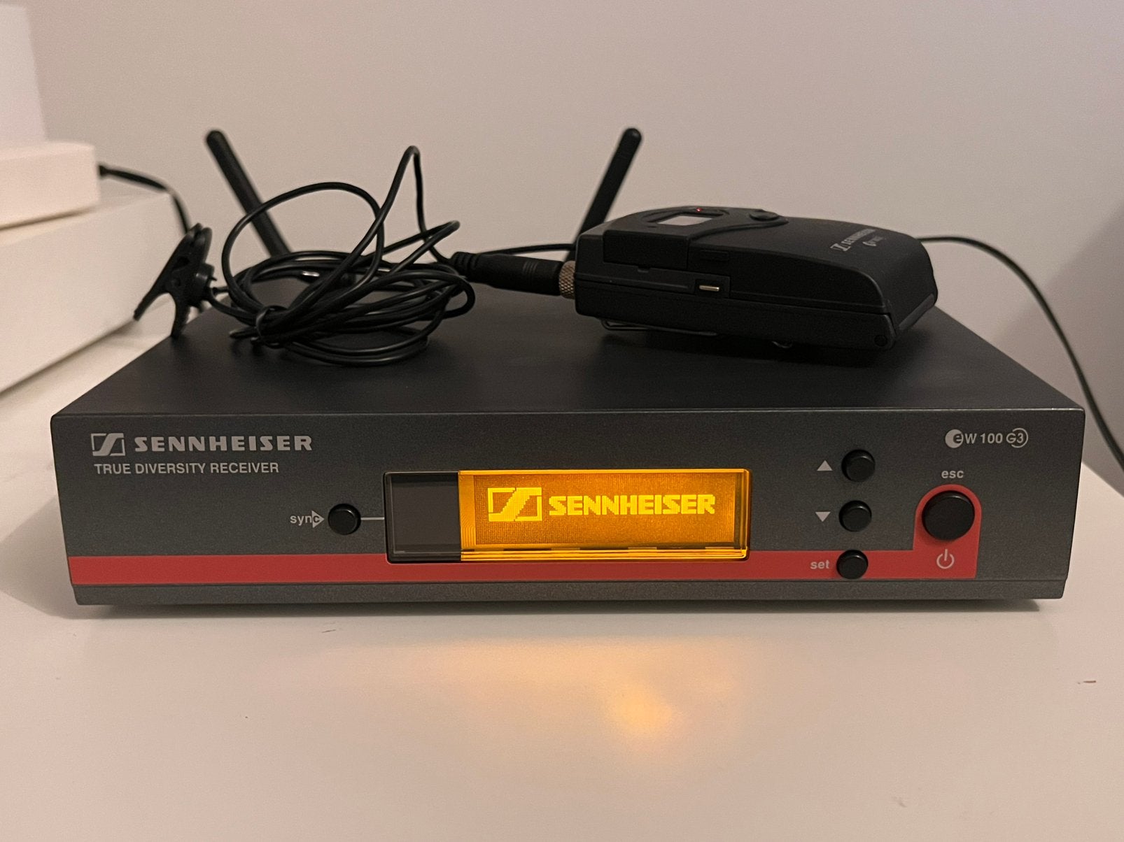 Sennheiser EW 100 G3 receiver & beltpack 626-668mhz, Ophalen of Verzenden, Gebruikt, Audio