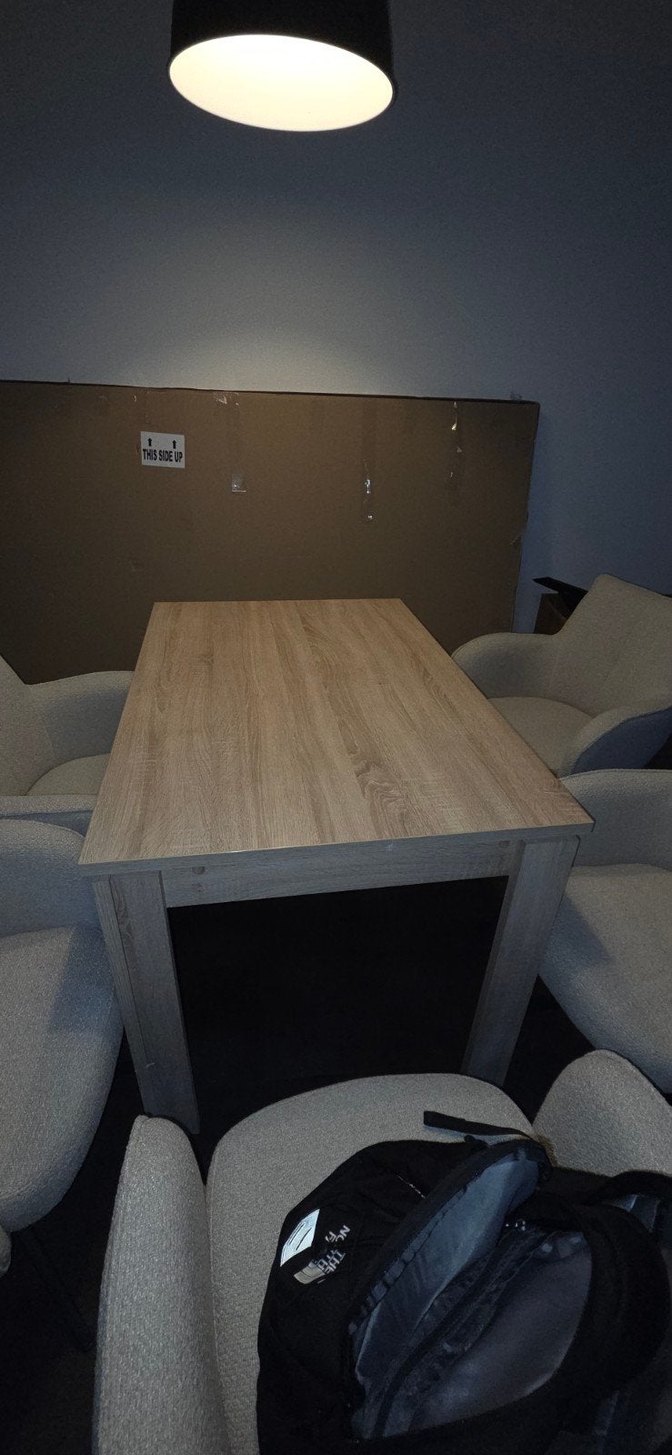 Uitschuifbare eettafel - 120/176 x 80 cm, Ophalen, Gebruikt, 50 tot 100 cm, 150 tot 200 cm
