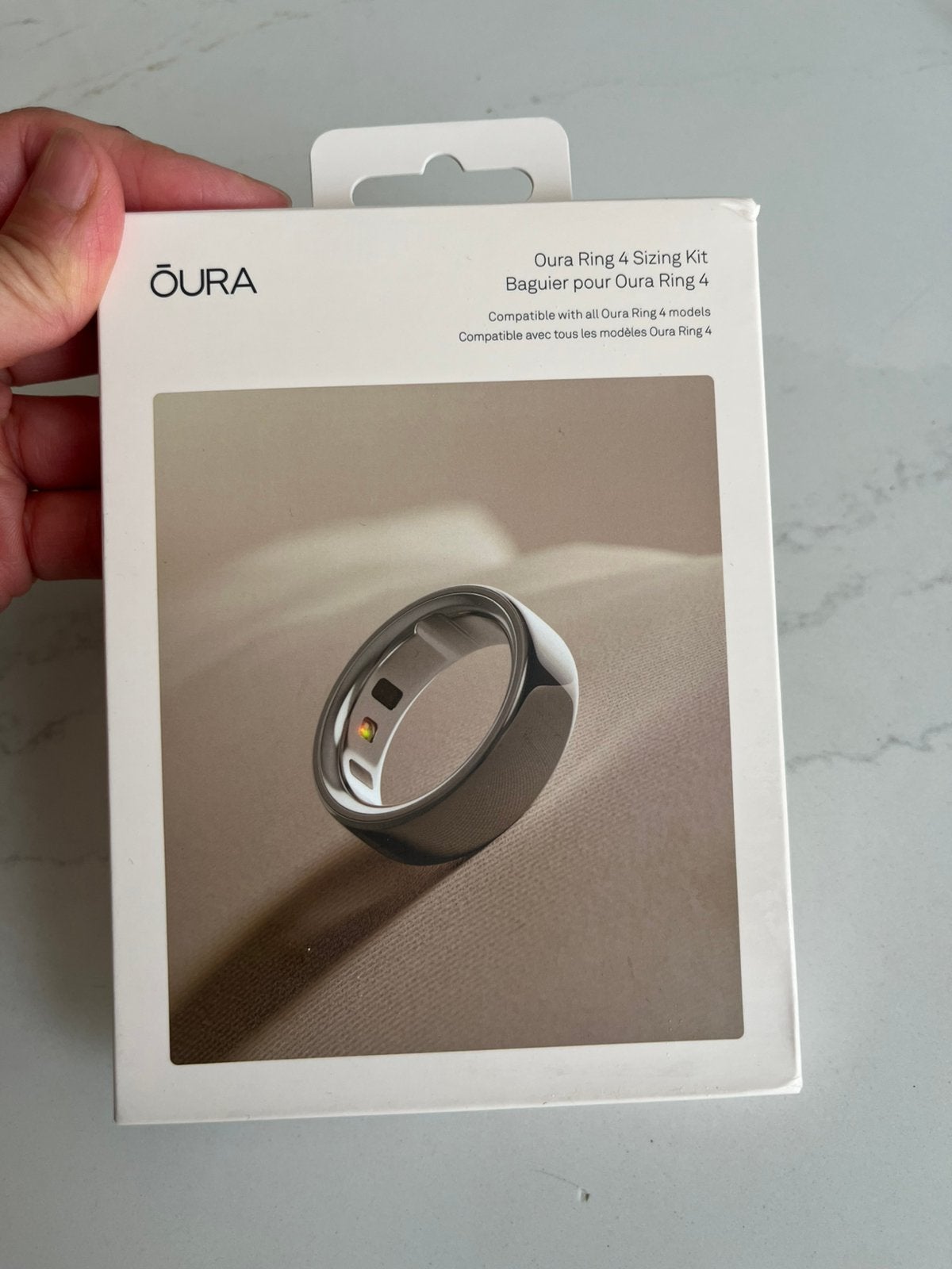Oura sizing kit, Ophalen of Verzenden, Zo goed als nieuw, Metaal of Aluminium