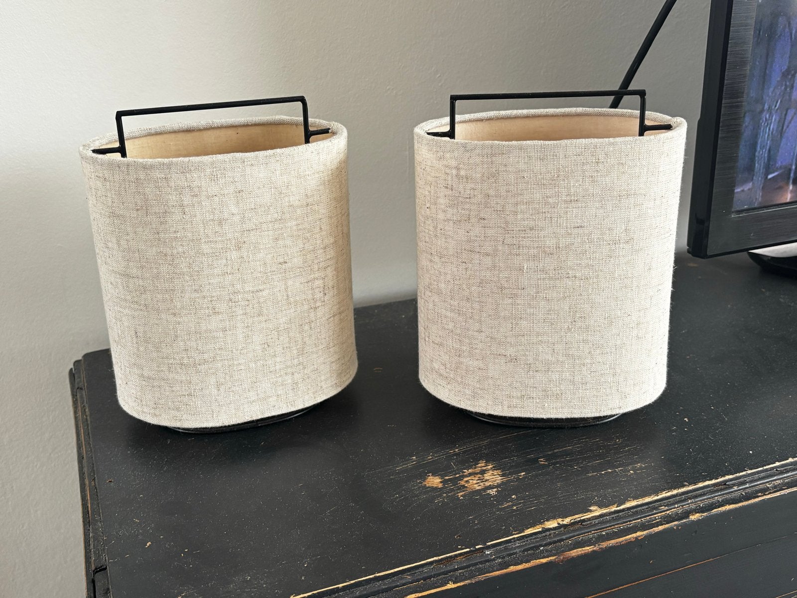 Zara Home linnen lampjes - Set van 2, Huis en Inrichting, Beige, Overige merken, Textiel, Ophalen of Verzenden