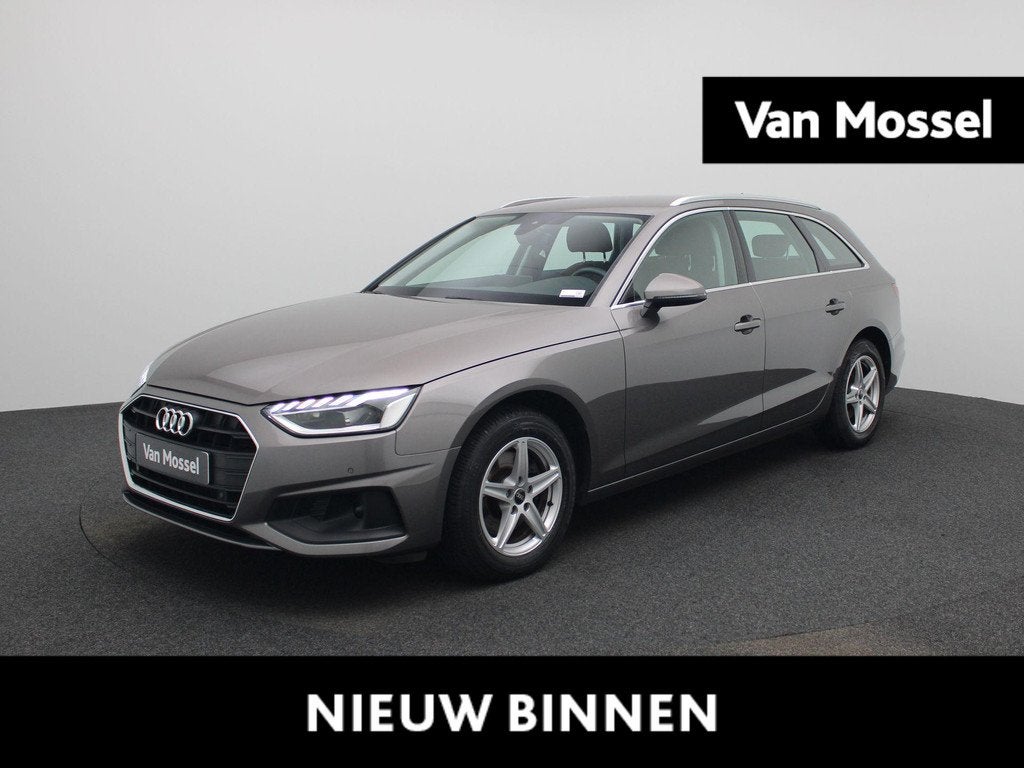 Audi A4 Avant 2.0 30 TDi 100kW S tronic Attraction B.E, 12 maanden, Zwart, 4 cilinders, A4
