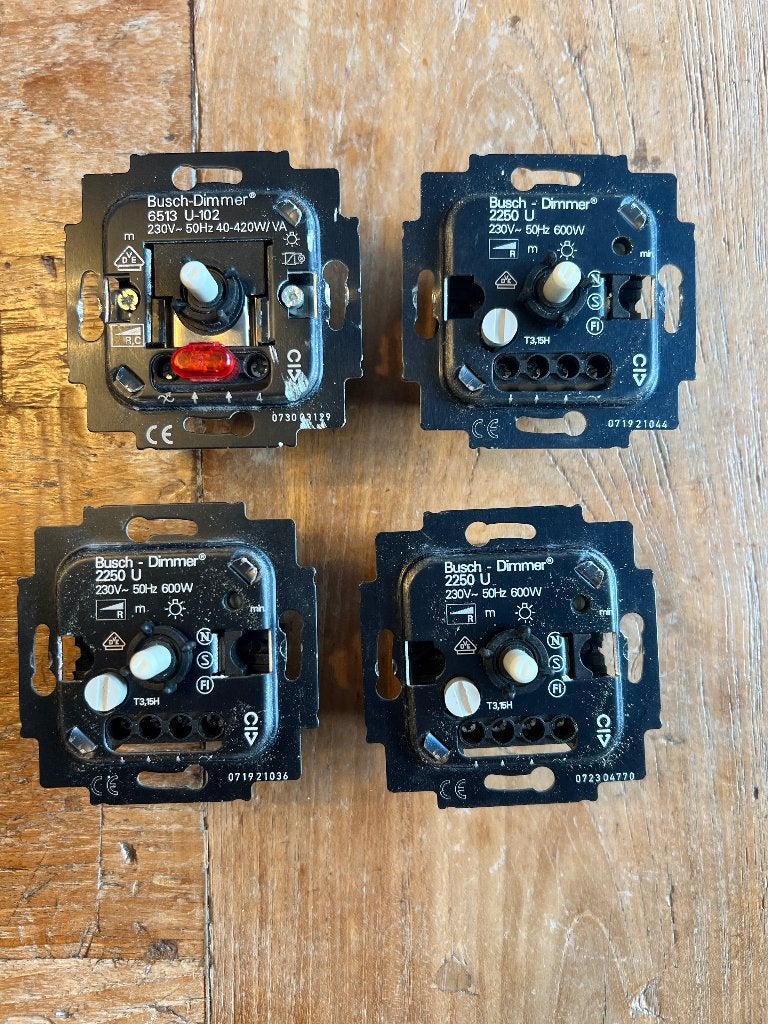 Diverse Busch dimmers, Doe-het-zelf en Verbouw, Ophalen of Verzenden, Gebruikt, Busch-Jaeger, Schakelaar