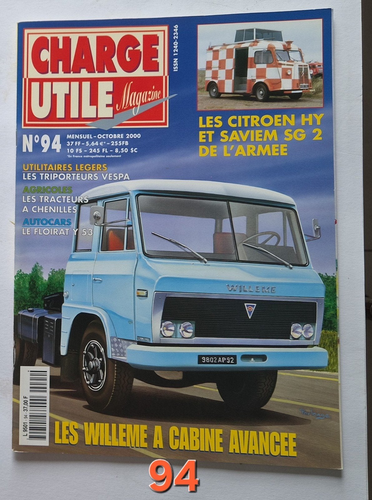 Charge Utile Magazine N94 - Oktober 2000, Ophalen of Verzenden, Gelezen, Overige typen
