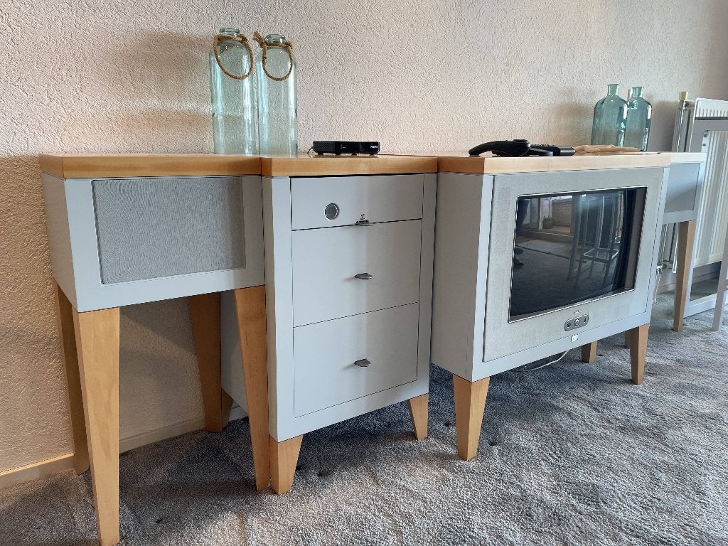 Leolux vintage design tv audio video meubel Philips Uniek!, Ophalen of Verzenden, Zo goed als nieuw, 25 tot 50 cm, Minder dan 100 cm