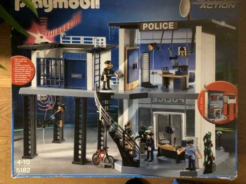 Groot politiebureau van Playmobil 5182 van, Kinderen en Baby's, Ophalen of Verzenden, Zo goed als nieuw