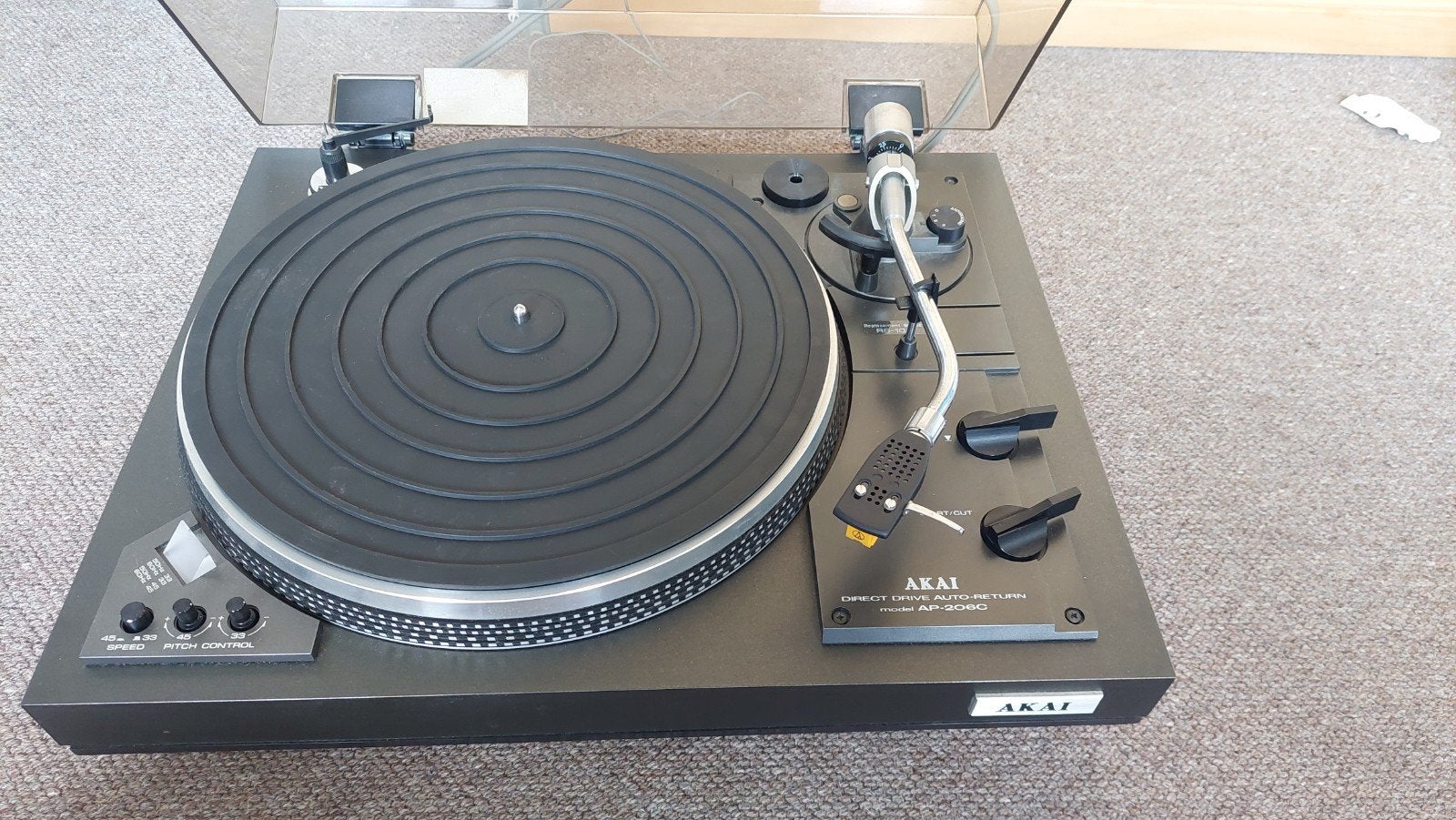 Akai ap206c platenspeler, Audio, Tv en Foto, Platenspelers, Ophalen of Verzenden, Gebruikt, Akai