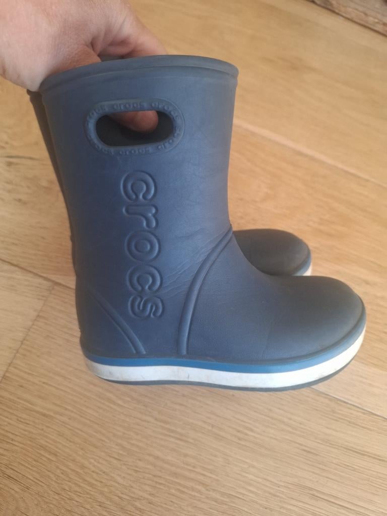Crocs regenlaarzen maat 28/29 (C11) blauw, Ophalen of Verzenden