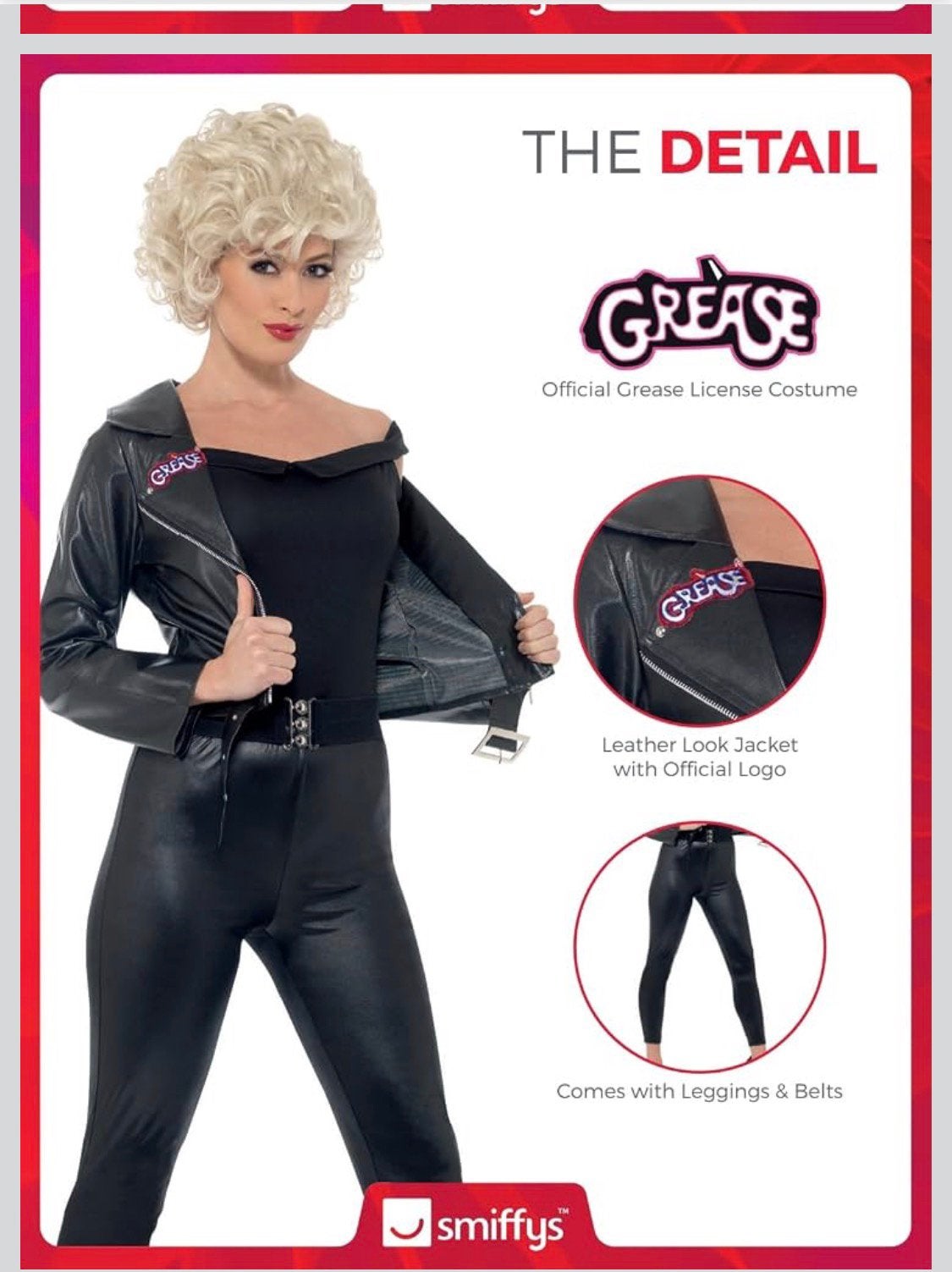 Smiffy”s Grease Sandy Final Scene Costume maat M, Maat 38/40 (M), Carnaval, Nieuw, Ophalen of Verzenden