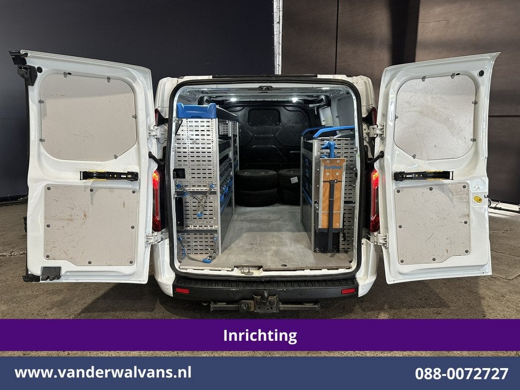 Ford Transit Custom 2.0 TDCI L2H1 Inrichting Euro6 Airco | N, Auto's, Bestelauto's, Voorwielaandrijving, 4 cilinders, Wit, Bedrijf